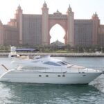 60ft icon from dubai marina west boarding from dubai yacht tour