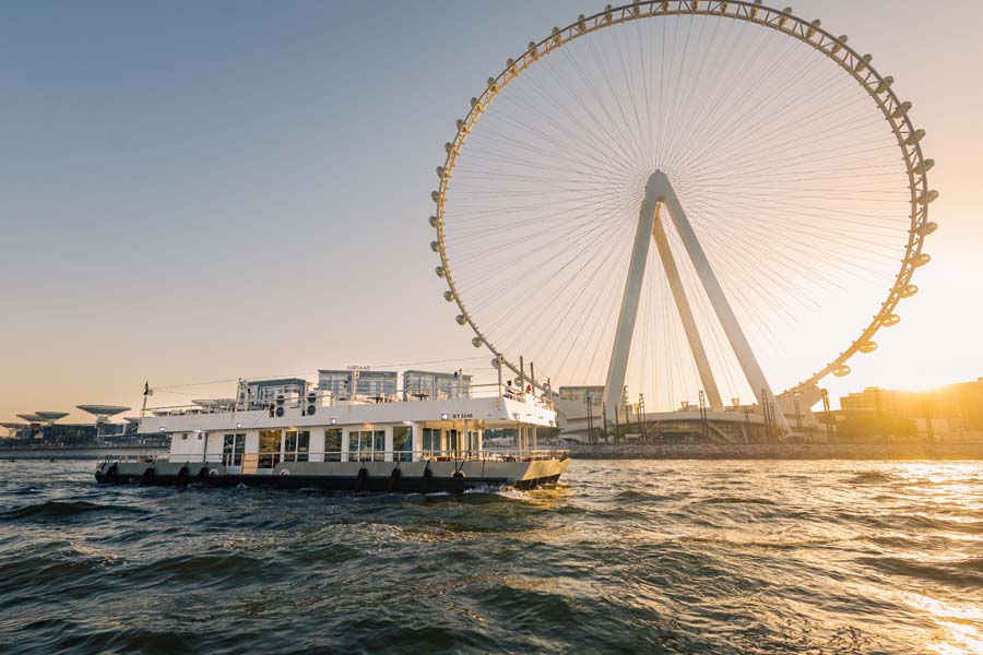 EXTERIOR – SUNSET INFRONT OF AIN DUBAI
