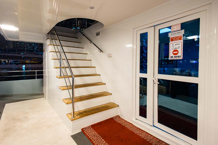 LOWER DECK – STAIR CASE LEADING UPSTAIRS